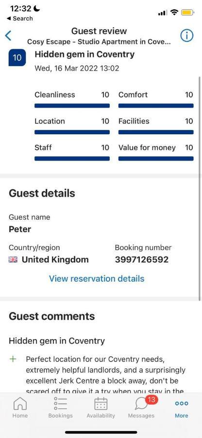 Cosy Escape - Studio Apartment In Coventry City Centre Экстерьер фото